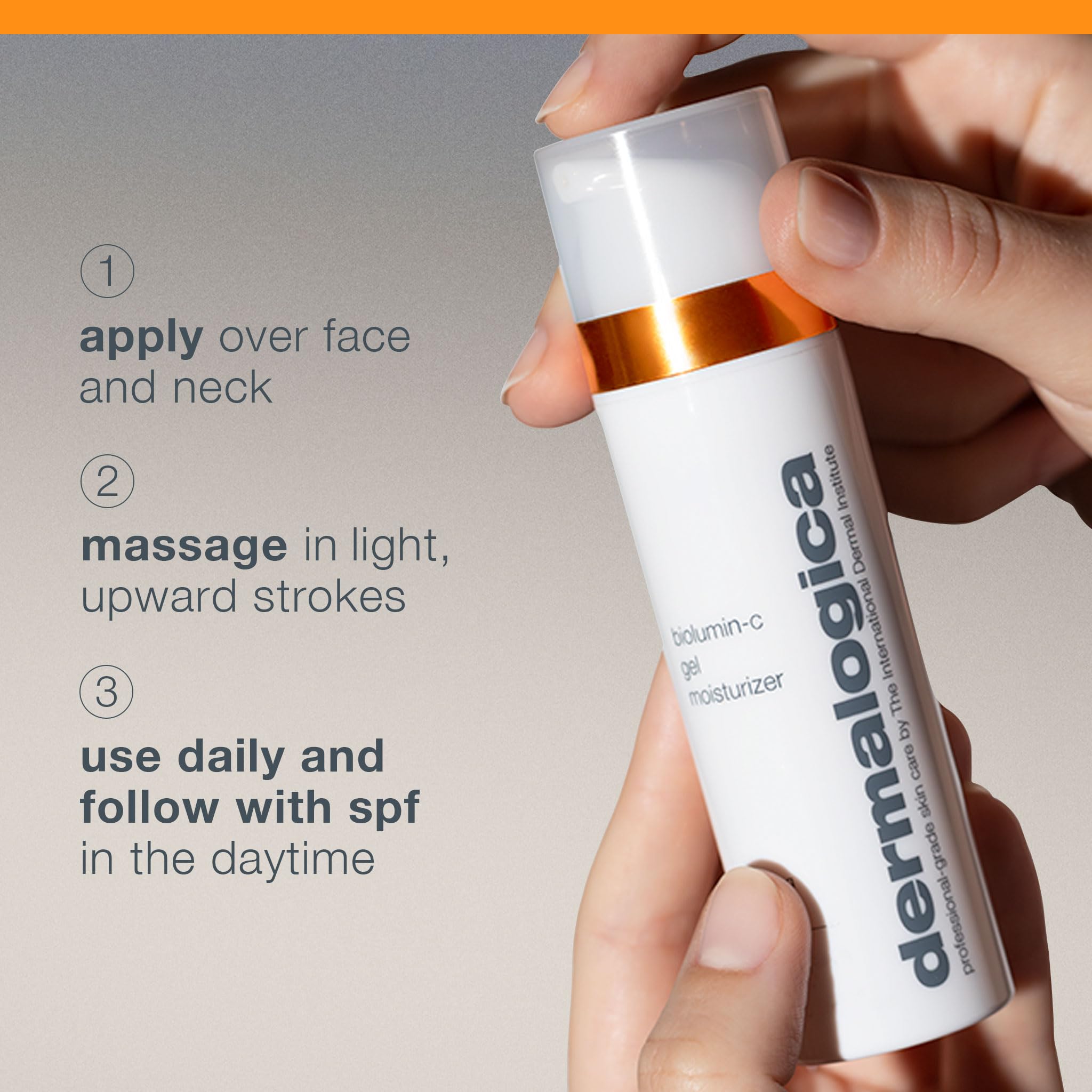 Dermalogica before-and-after skin comparison showing radiant glow