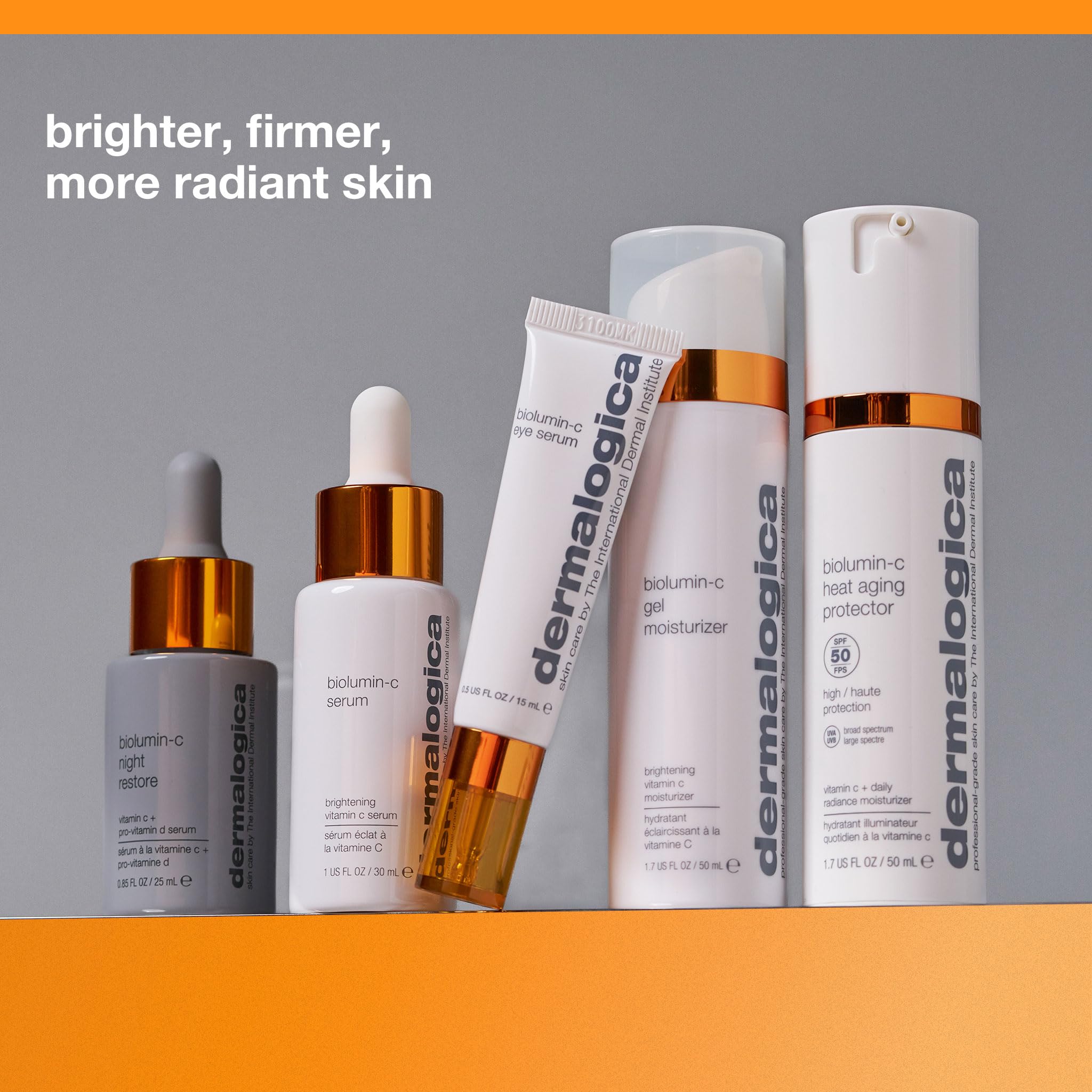Dermalogica bottle next to ruler showing compact 0.5 fl oz size