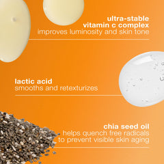 Dermalogica Biolumin-C Serum ingredient droplet highlighting vitamin C and peptide benefits