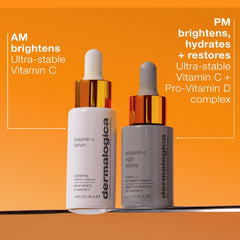 Dermalogica Biolumin-C Serum in hand for size comparison and on-the-go convenience