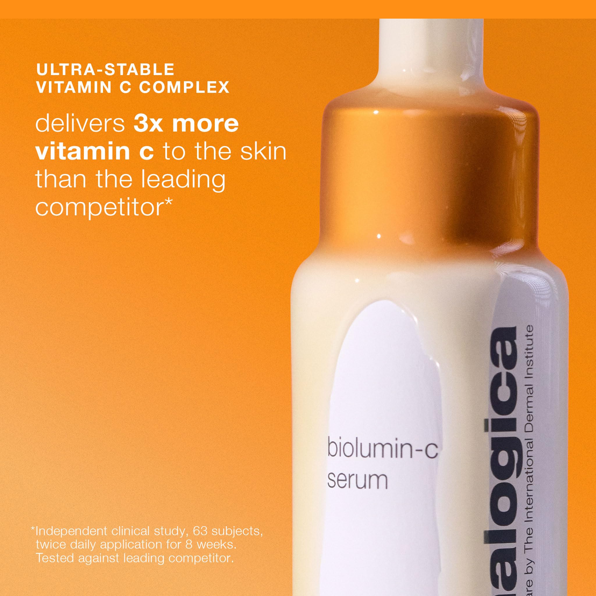 Dermalogica Biolumin-C Serum gel texture on skin demonstrating quick absorption