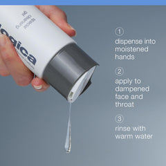 Label detail shot highlighting Dermalogica product name and gentle formulation information