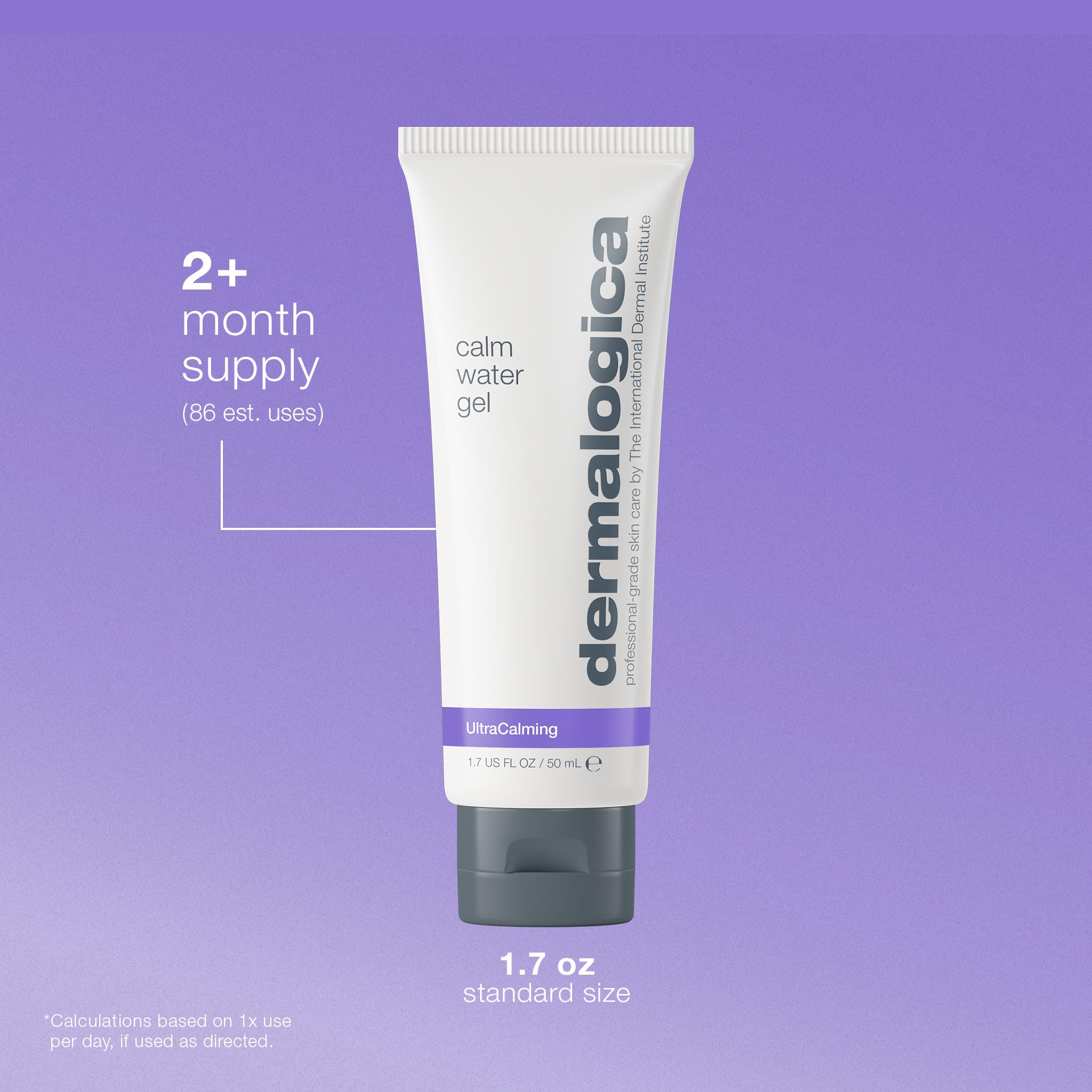 Dermalogica 1.7 fl oz jar beside common items for size reference