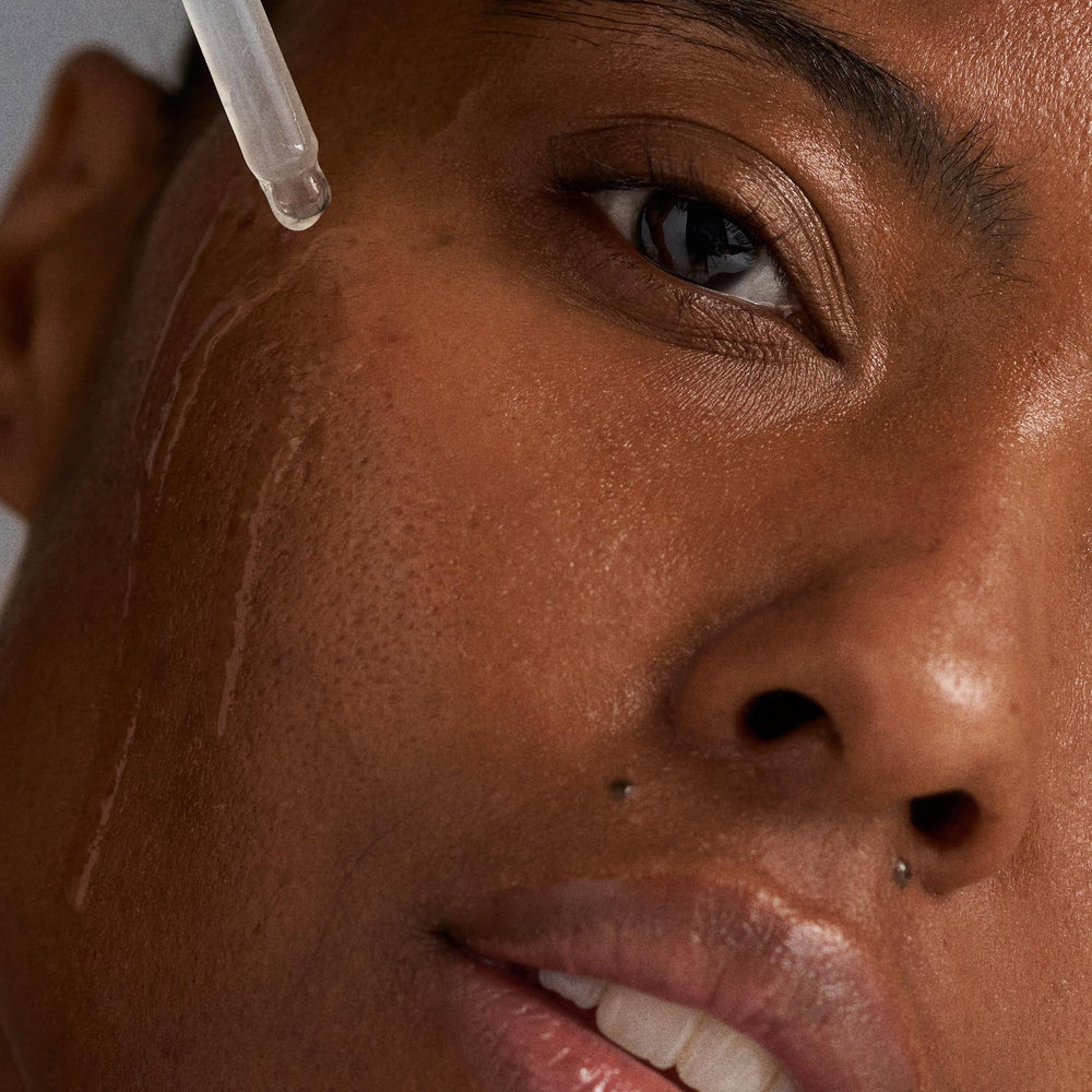Dermalogica application on facial skin illustrating smooth layering before moisturizer