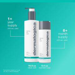 Dermalogica placed on bathroom counter conveying everyday routine integration