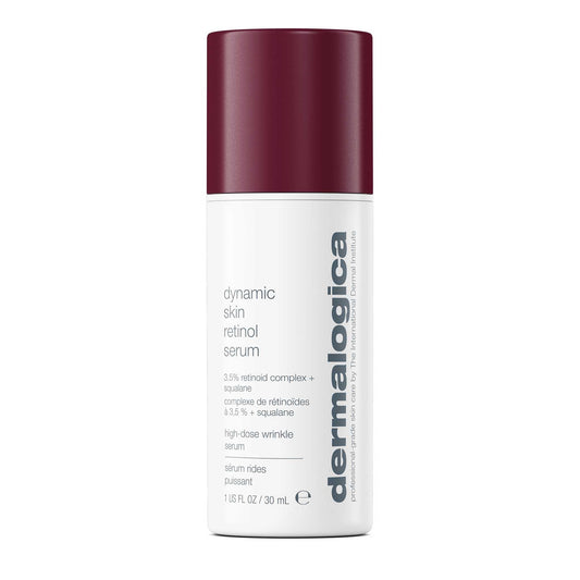 Dermalogica front packaging showing bottle benefit refined texture