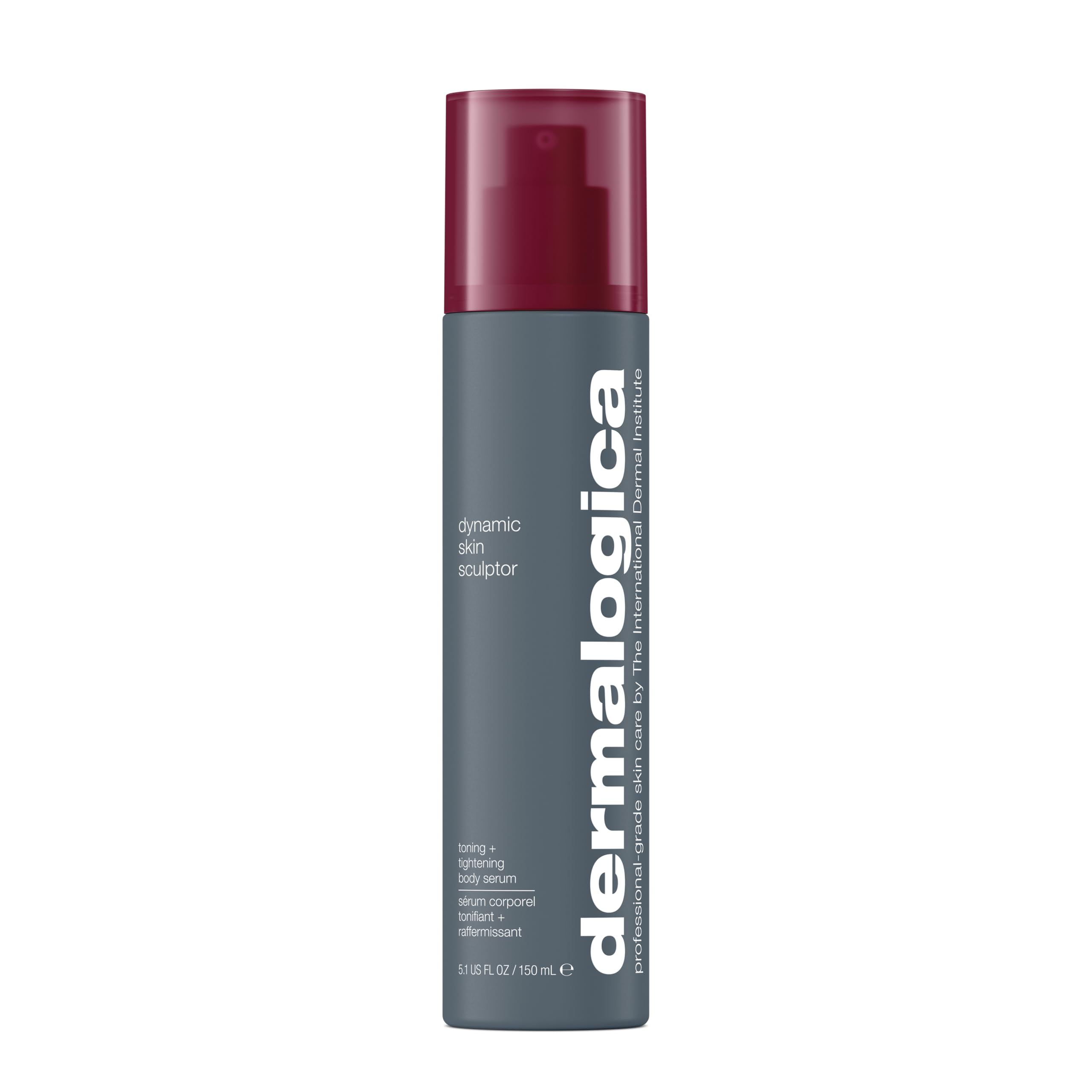 Dermalogica front bottle view showing clean design and firming benefit