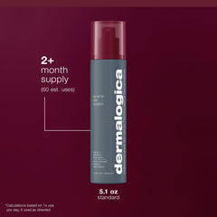 Dermalogica serum staged in bathroom setting for daily routine benefit
