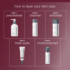 Dermalogica product on nightstand lifestyle scene suggesting nightly routine support