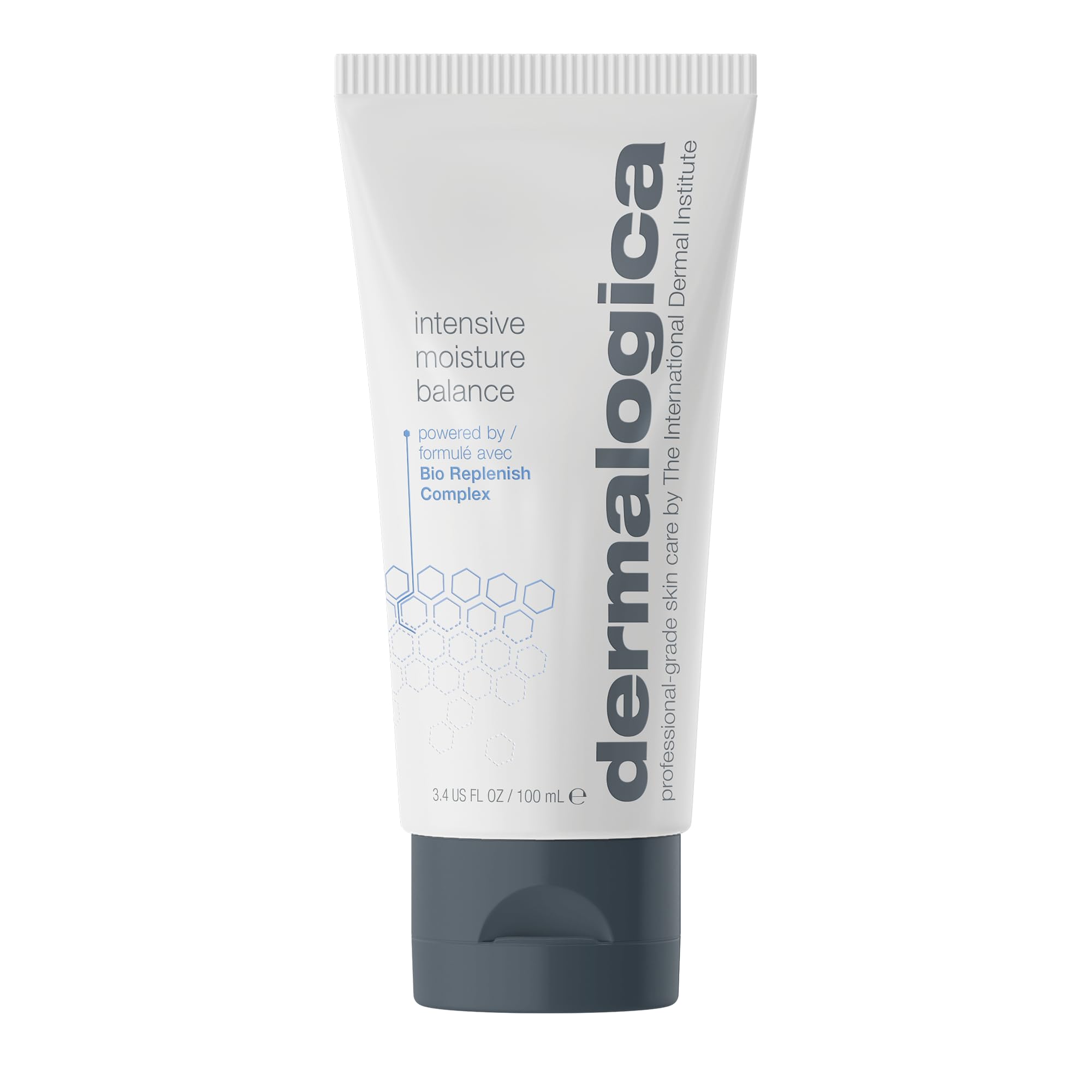 Dermalogica front packaging showing brand and nourishing moisturizer benefits