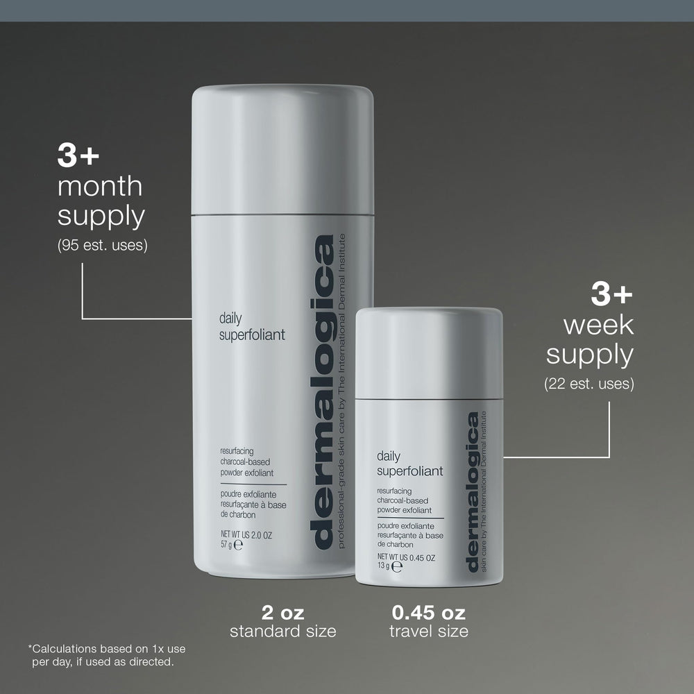 Dermalogica ingredients label detail showing actives like AHAs, BHA, and enzymes for clarity