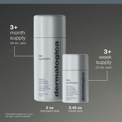 Dermalogica ingredients label detail showing actives like AHAs, BHA, and enzymes for clarity