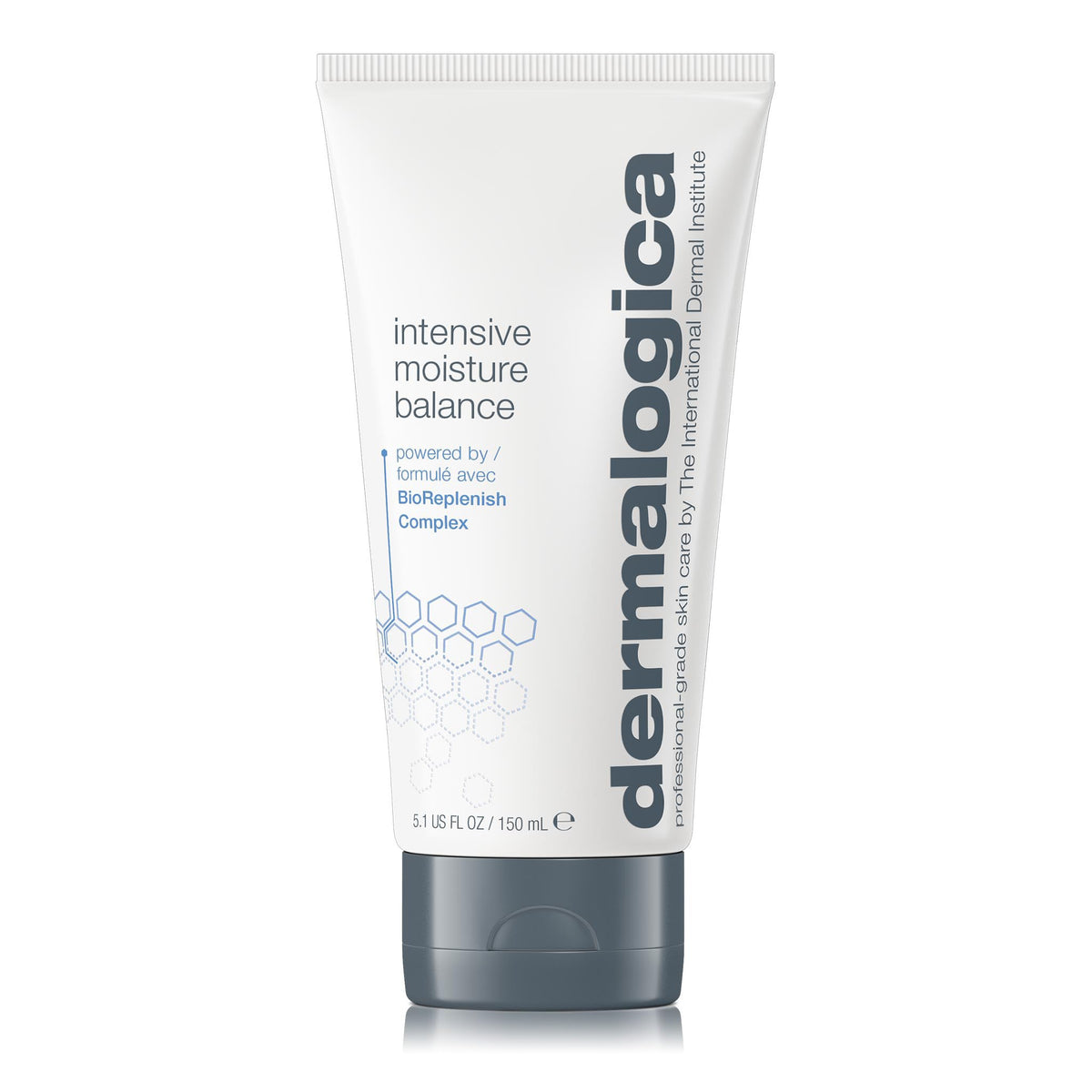 Dermalogica front packaging showing moisturizer jar and branding benefit: visible hydration