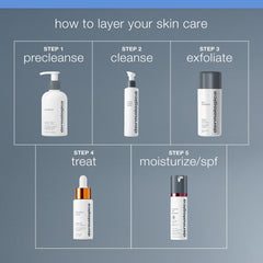 Dermalogica cleanser dispensed on palm highlighting smooth application