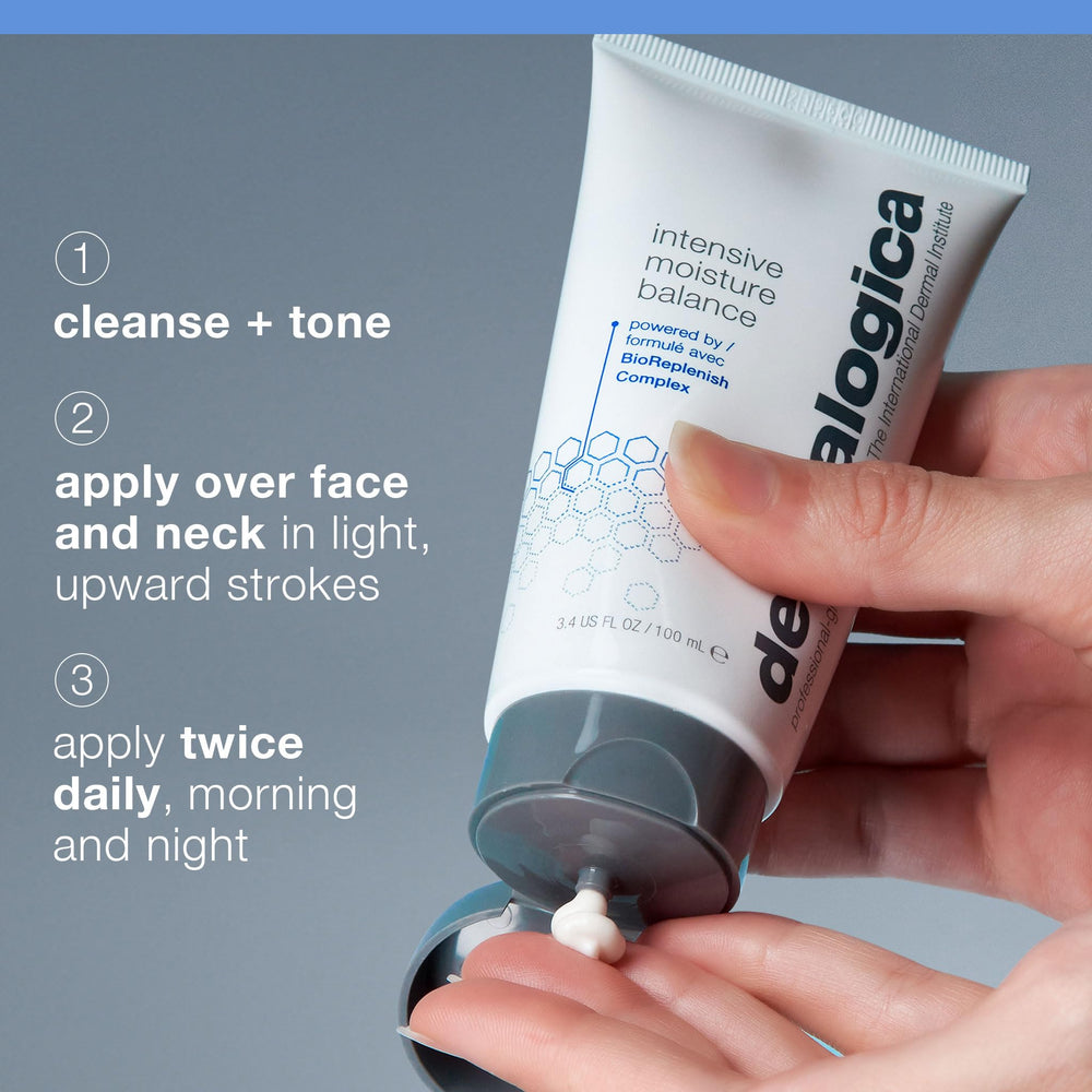 Dermalogica ingredient label highlighting hyaluronic acid for hydration support