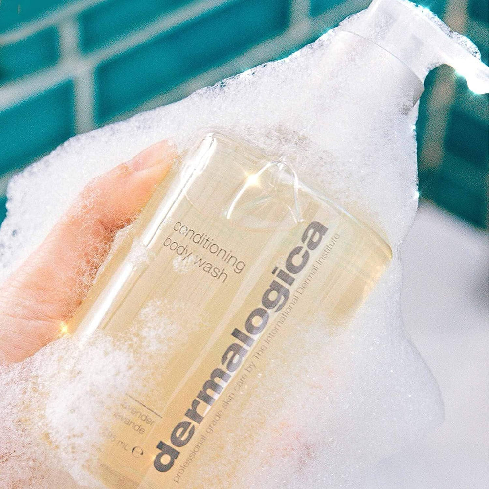 Dermalogica label closeup showing key ingredients and transparency benefit