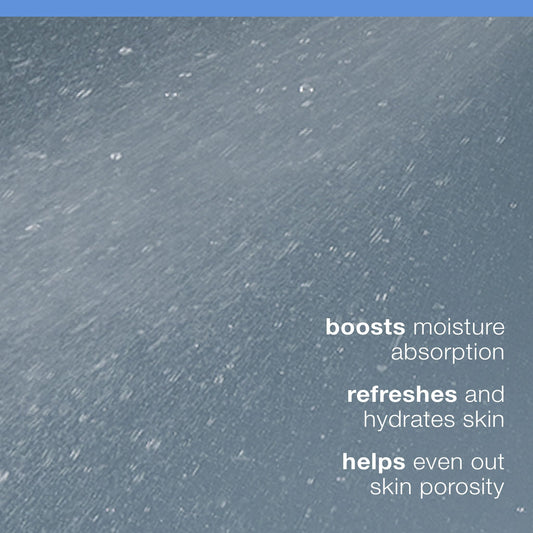 Dermalogica mist spraying onto face demonstrating fast hydrating application