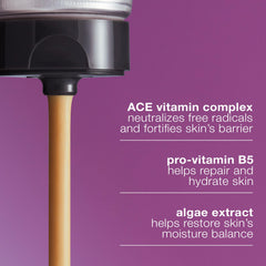 Dermalogica applied on hand demonstrating smooth coverage benefit