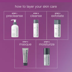 Dermalogica label detail showing active vitamins for transparency benefit