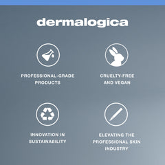 Dermalogica jar on bedroom nightstand suggesting soothing nighttime routine benefit