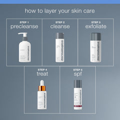 Back of bottle with ingredients list showing Dermalogica transparent formulation information