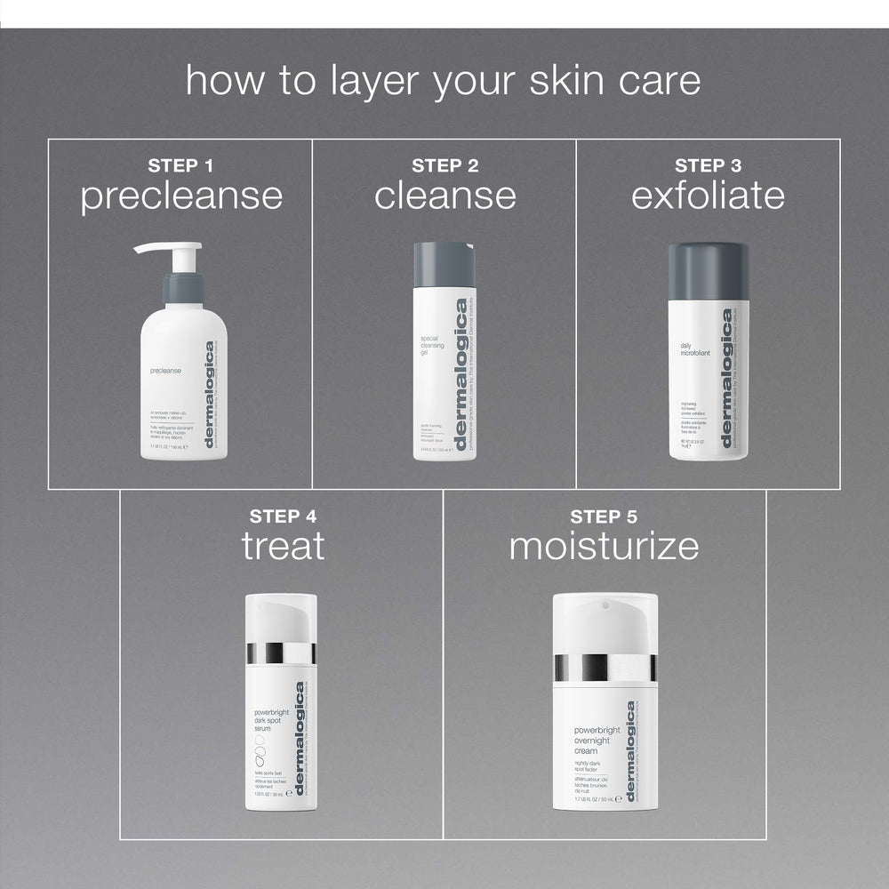 Dermalogica jar next to ruler showing 1.7 fl oz size and travel-friendly benefit