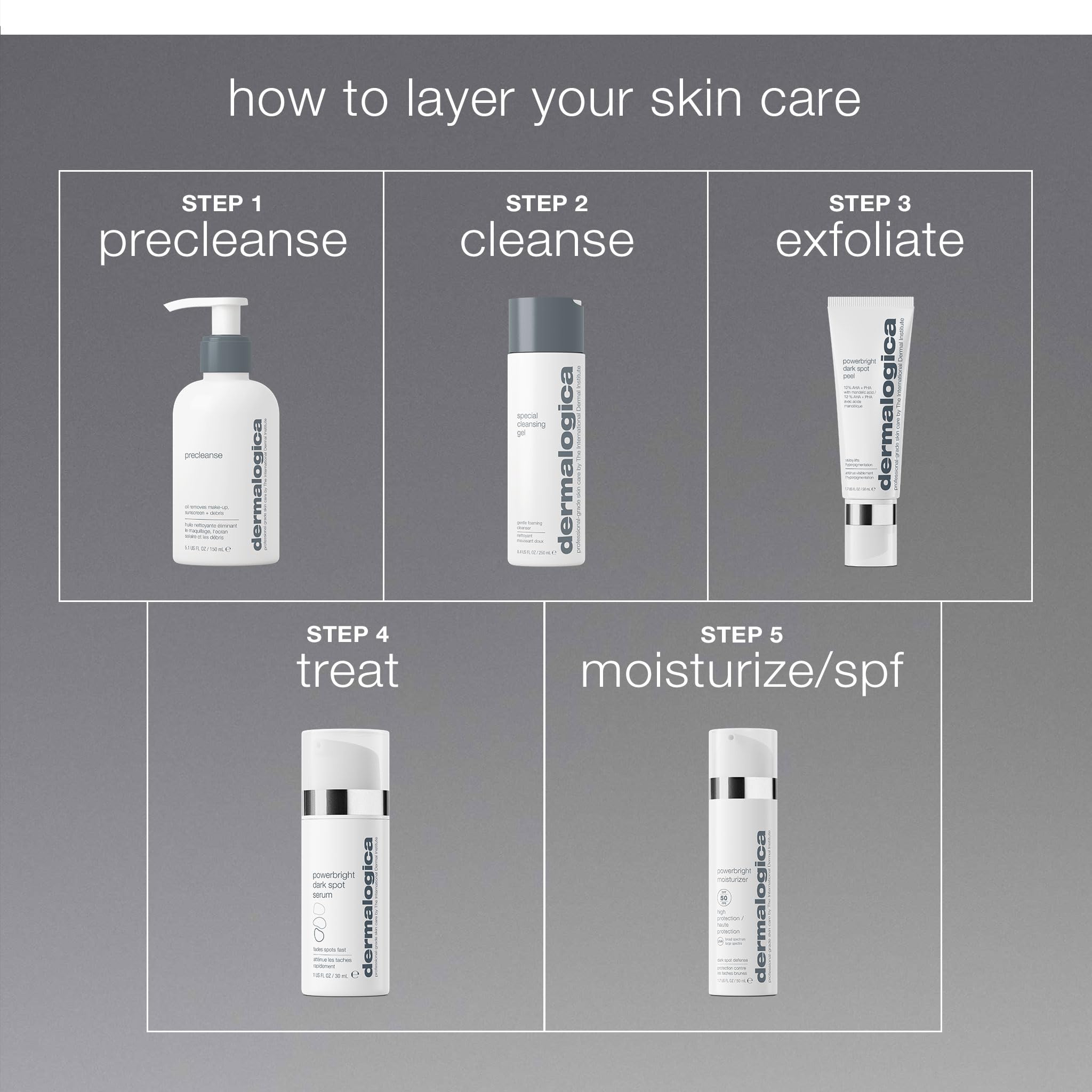 Dermalogica PowerBright applied to face in morning routine for daytime protection