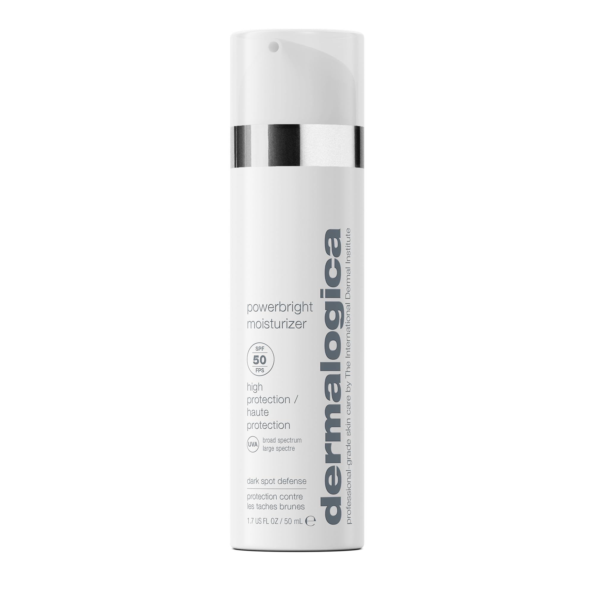 Dermalogica PowerBright front packaging showing SPF 50 protection