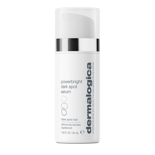 Dermalogica PowerBright front packaging showing sleek bottle and branding for clean presentation