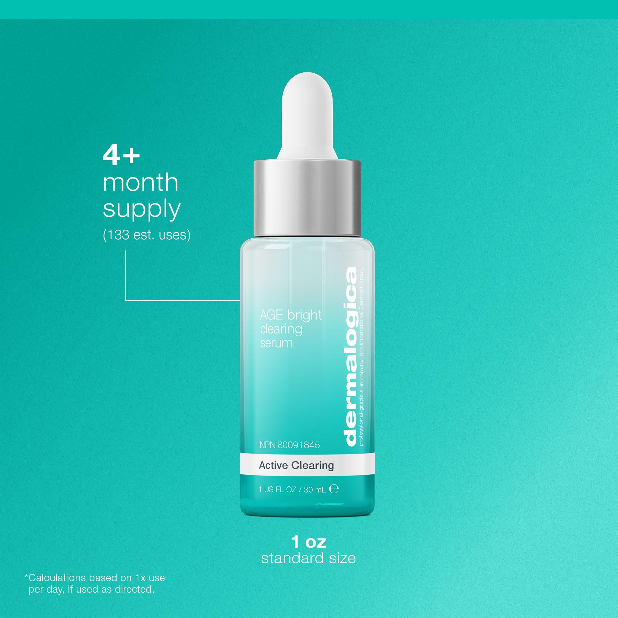 Dermalogica bottle styled with botanicals showing natural extracts and hydration