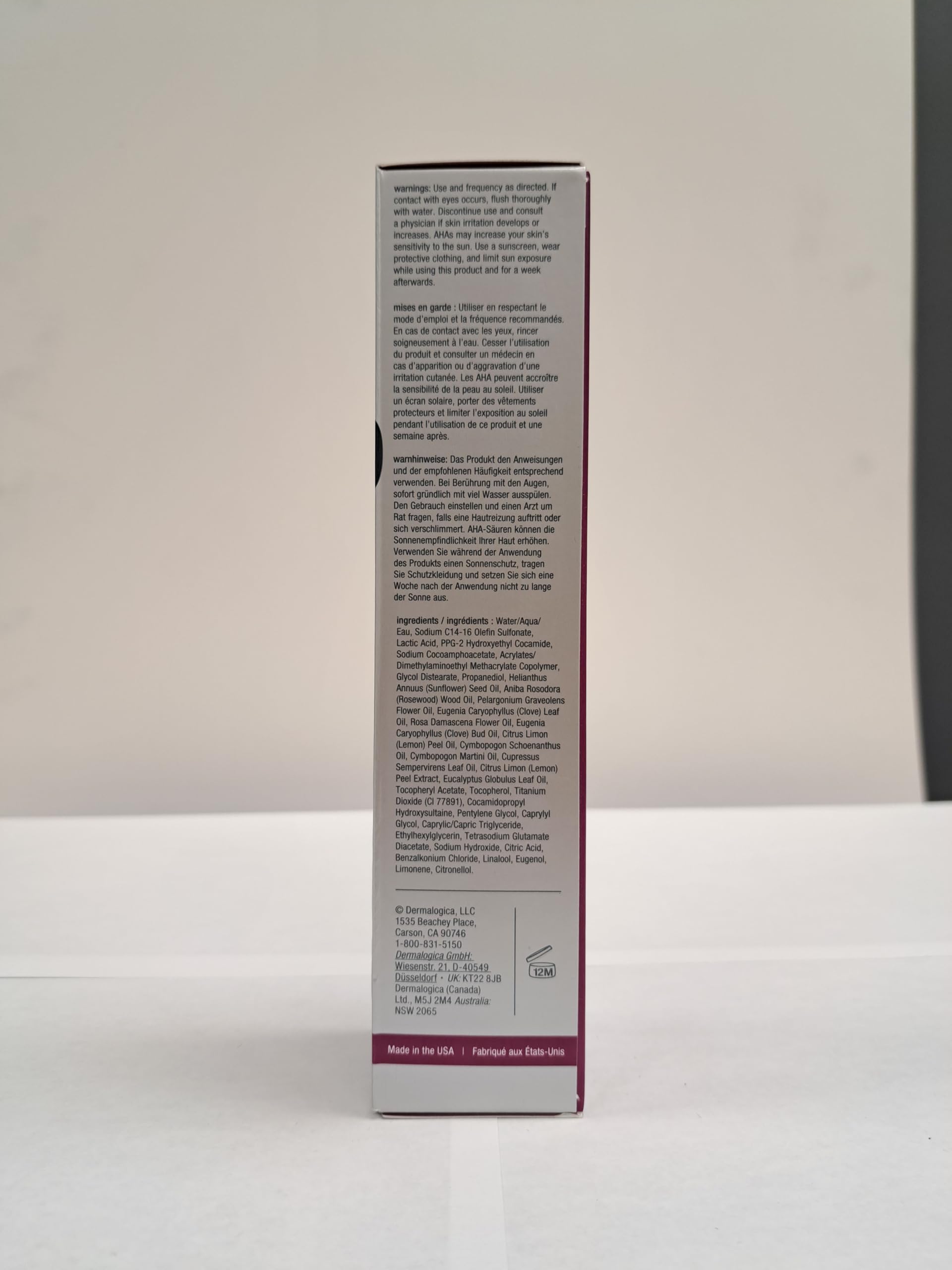 Dermalogica packaging displayed with recyclable box for mindful shoppers