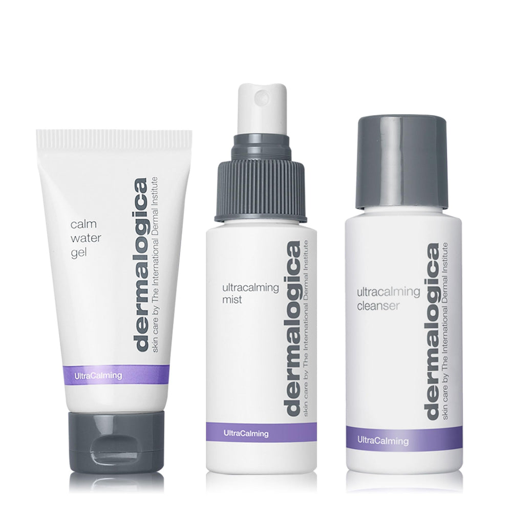 Dermalogica kit front packaging showing trio to soothe sensitive skin