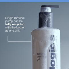 Dermalogica bottle on bathroom shelf for travel-friendly skincare display