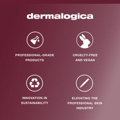 Dermalogica swatch before and after hydration showing improved skin texture benefit