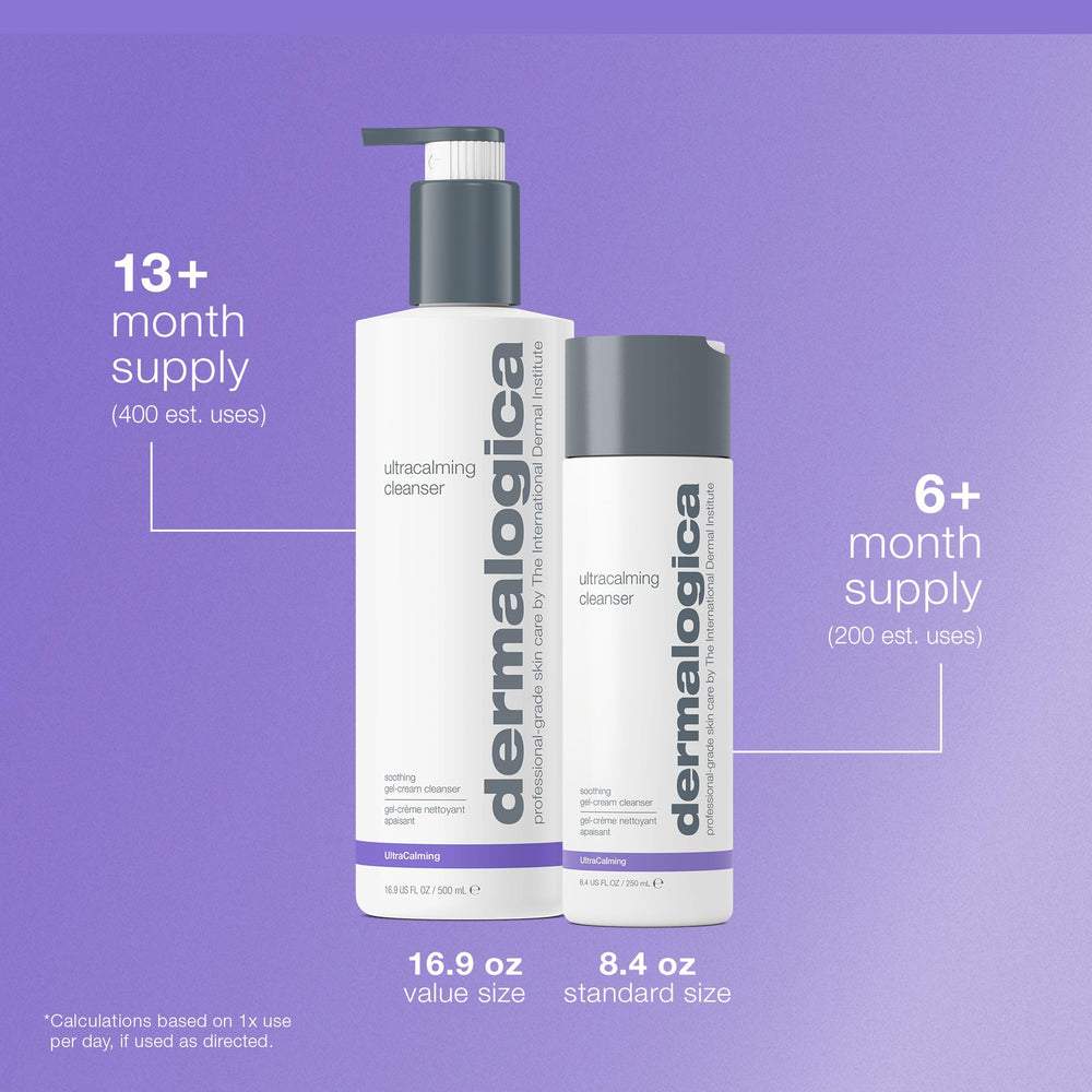 Dermalogica on bathroom shelf lifestyle promoting daily gentle cleansing