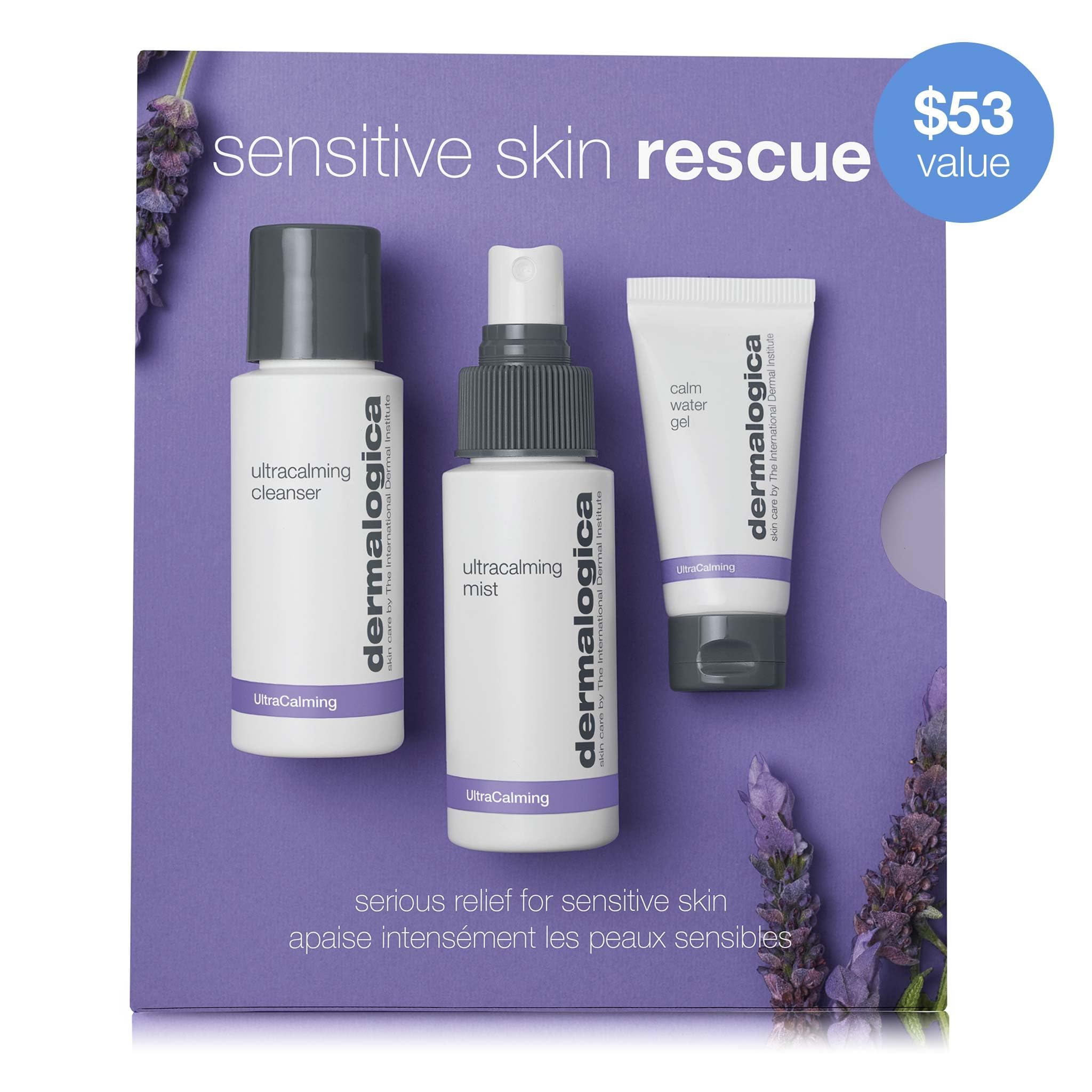 Dermalogica UltraCalming Mist sprayed from hand for instant cooling