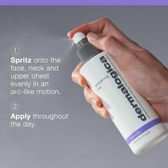 Dermalogica texture on skin demonstrating lightweight absorption and comfort benefit