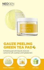 DERMALOGY by NEOGENLAB close-up of gauze pad texture for gentle exfoliation