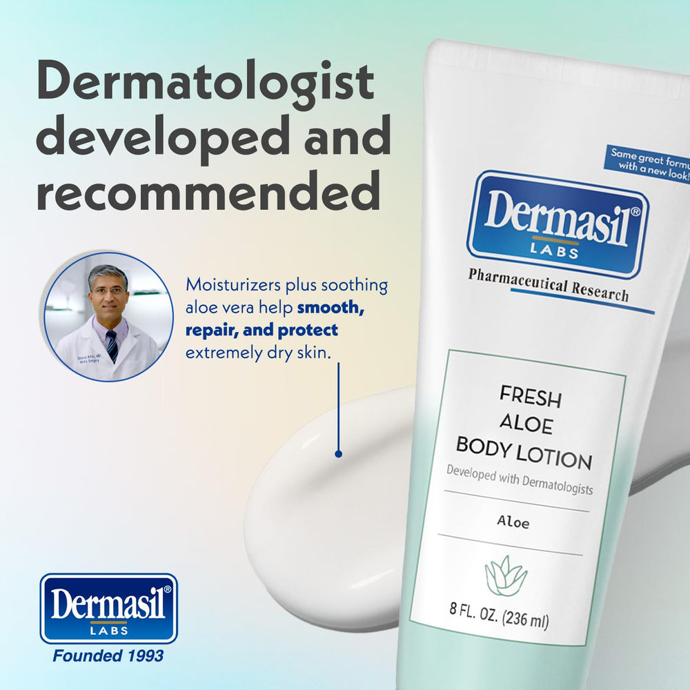 Dermasil being applied to forearm for fast hydration and soothing