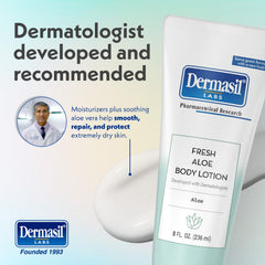 Dermasil being applied to forearm for fast hydration and soothing