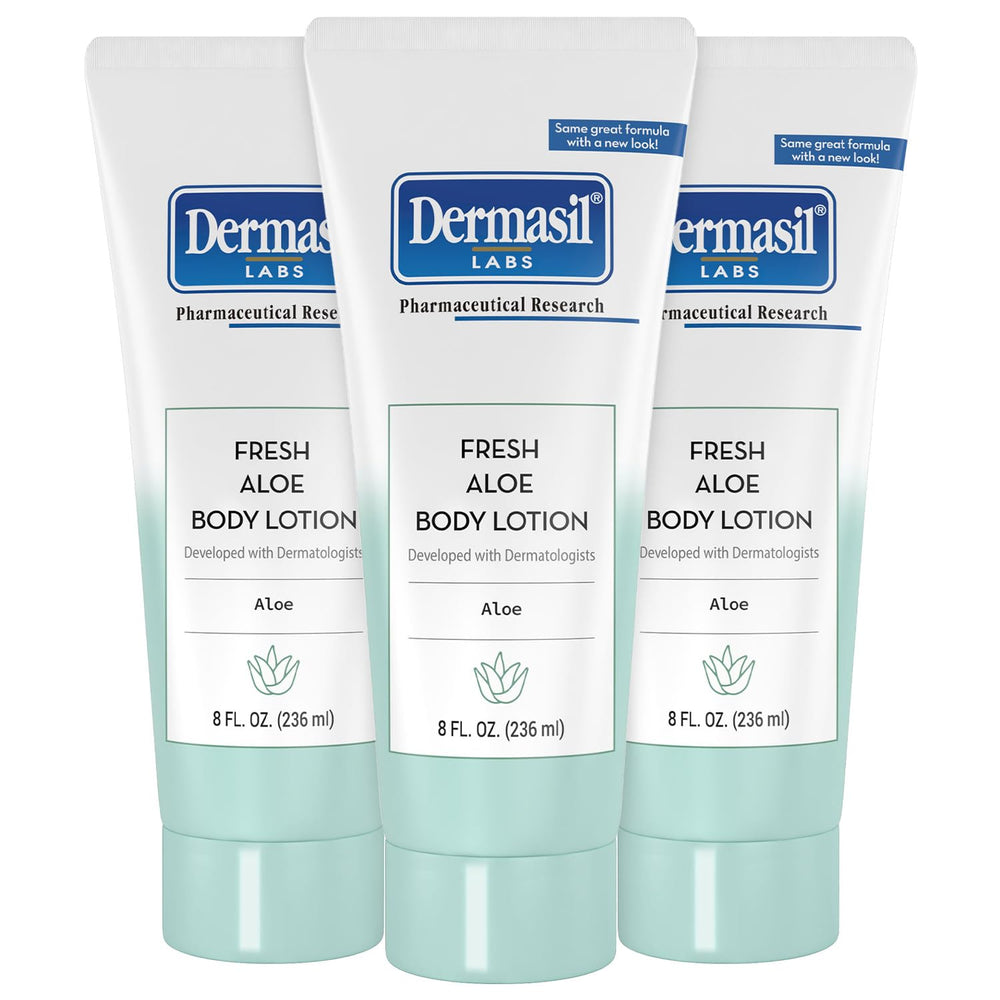 Dermasil bottle front packaging showing label and fresh scent benefit
