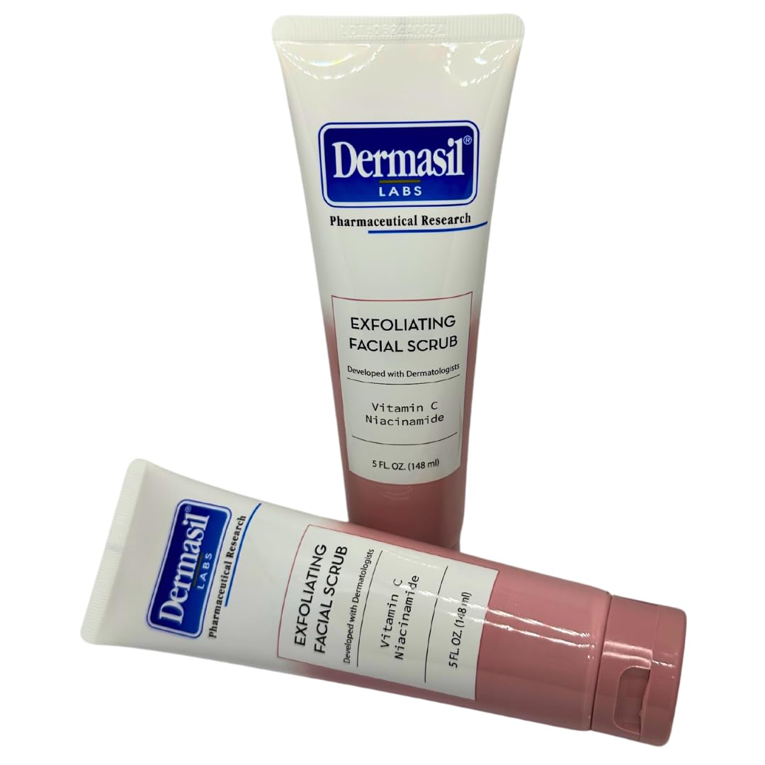 Dermasil front packaging showing scrub tube and product benefits