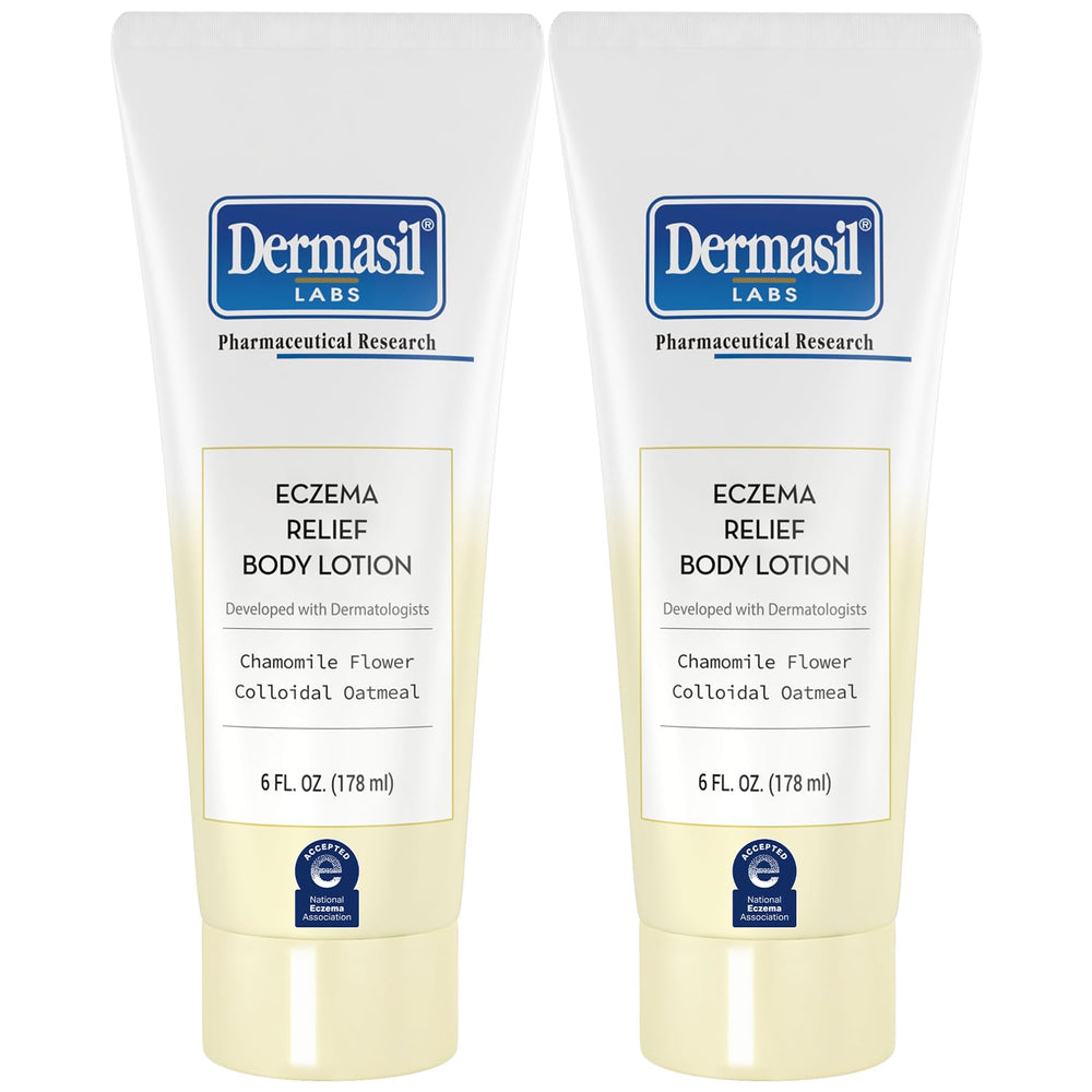 Dermasil front packaging showing two 6 oz tubes and product benefit