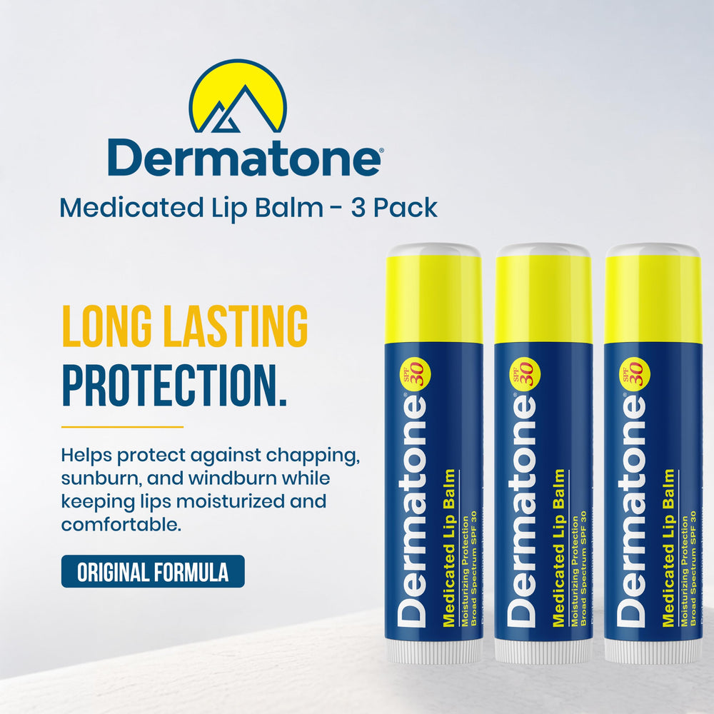 DERMATONE ingredients label highlighting aloe, vitamin E and sunscreen