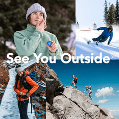 DERMATONE lifestyle on ski slope illustrating use during winter sports