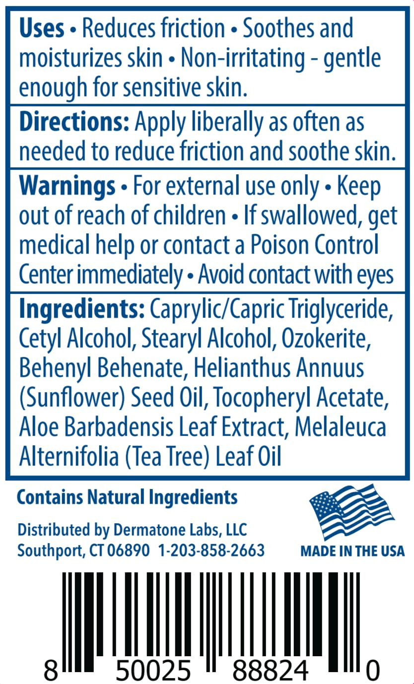 DERMATONE product label and ingredients panel highlighting paraben-free benefit