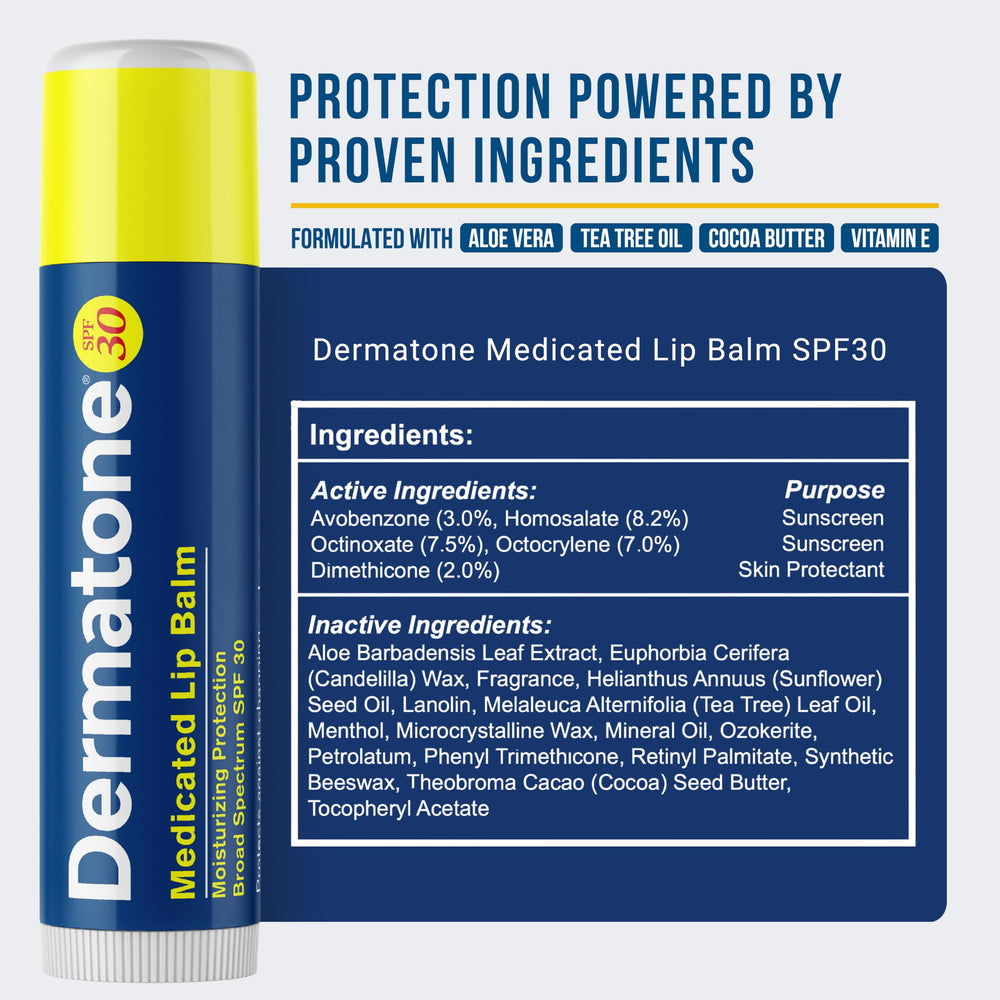 DERMATONE stick in hand showing compact 0.15oz travel-friendly size
