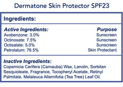 DERMATONE tin tucked inside backpack showing convenient on-the-go storage