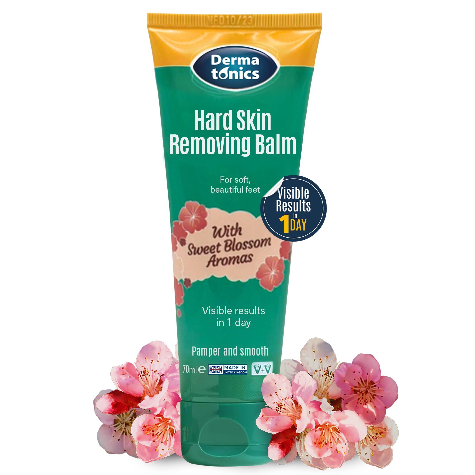 Dermatonics front tube with Sakura blossom scent, shows product branding and size for quick identification