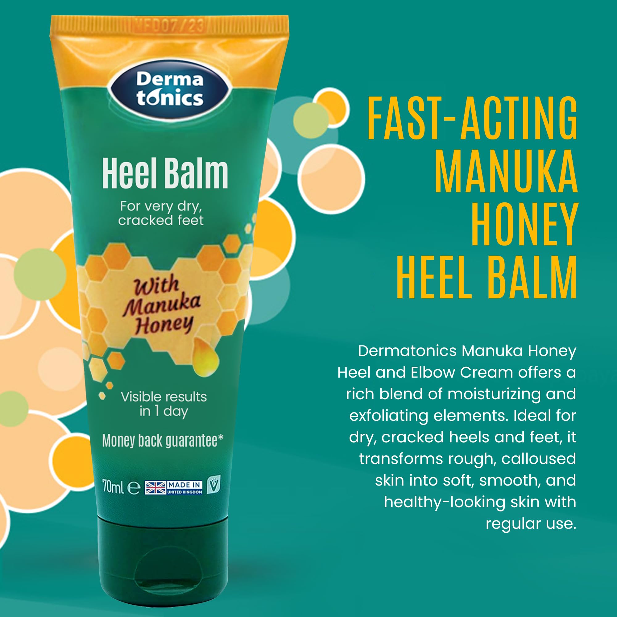 Dermatonics cream texture close-up highlighting rich formula for deep moisturization